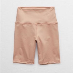 Aerie Play Shine Bike Shorts Raw Sienna Medium